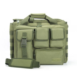 Green Men'S Military Laptop Messenger Bag Multifunction Computer Shoulder Handbags Pilot Bag