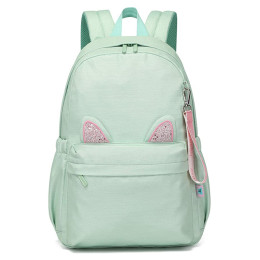 Girls Backpack Cat Ears Kid'S Casual Daypacks School Bag Lightweight