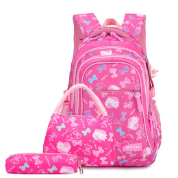 Kid Schoolbag Student Shoulder Bookbag Set 