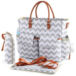 Large Capacity Diaper Bag Tote Bag Big Convertible Baby Bag Handbag for Mom & Dad